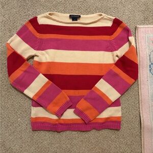 Ann Taylor Women's Multicolor Striped Sweater